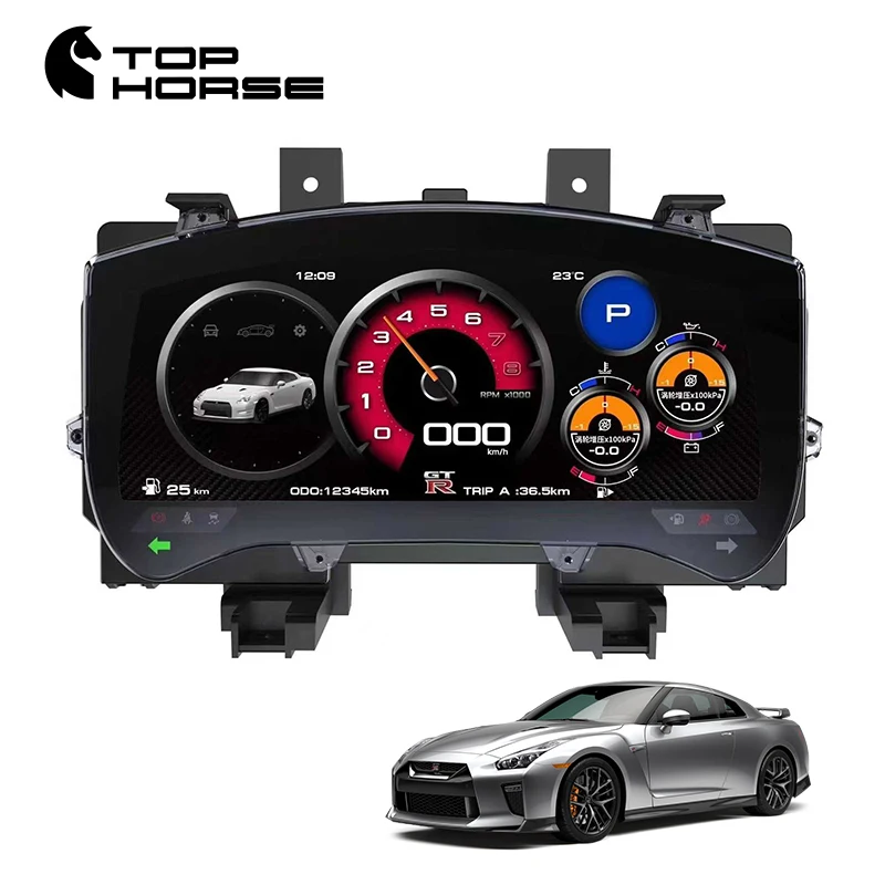 Niss-GTR R35 LCDデジタルクラスターメーター速度メーター
