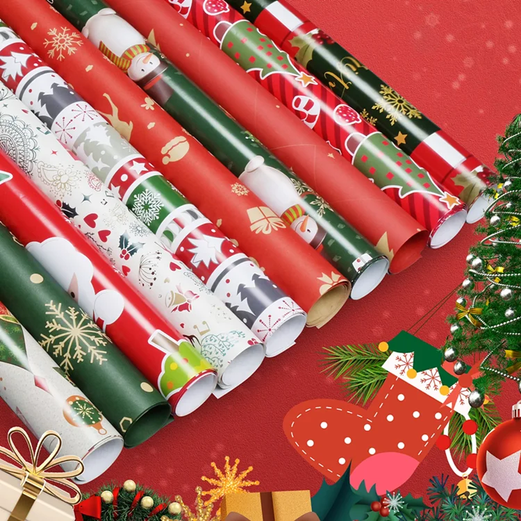 Custom Gift Wrapping Paper Roll Christmas Gift Wrapping Paper For