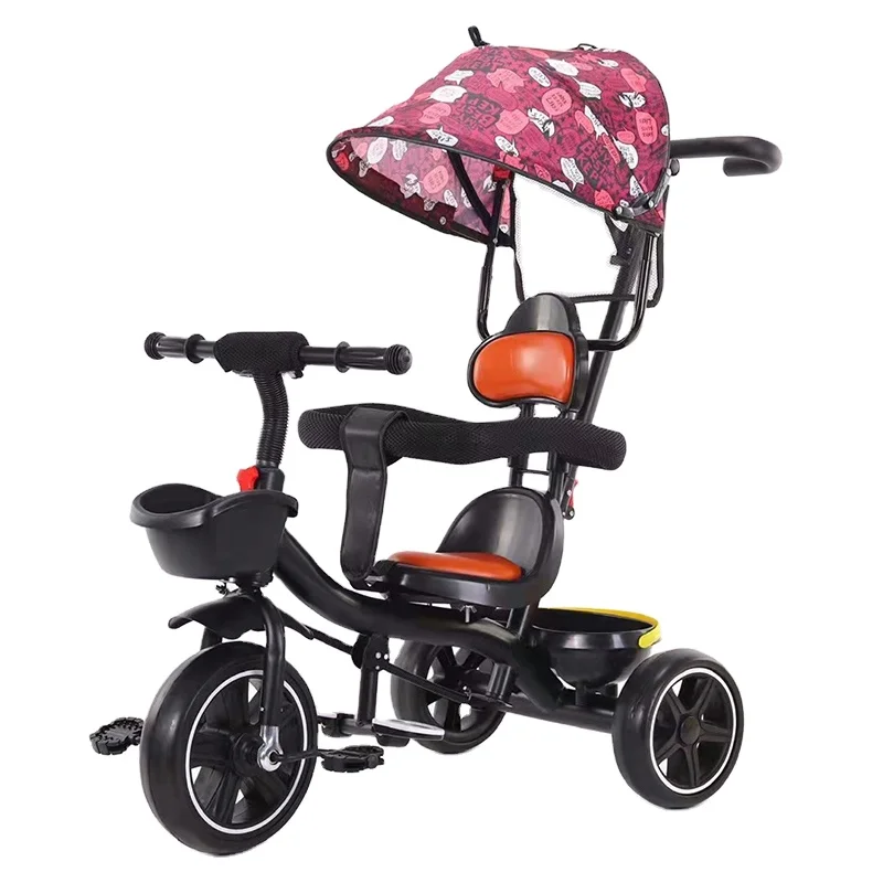 Cheap and Simple Child Tricycle  with Canopy