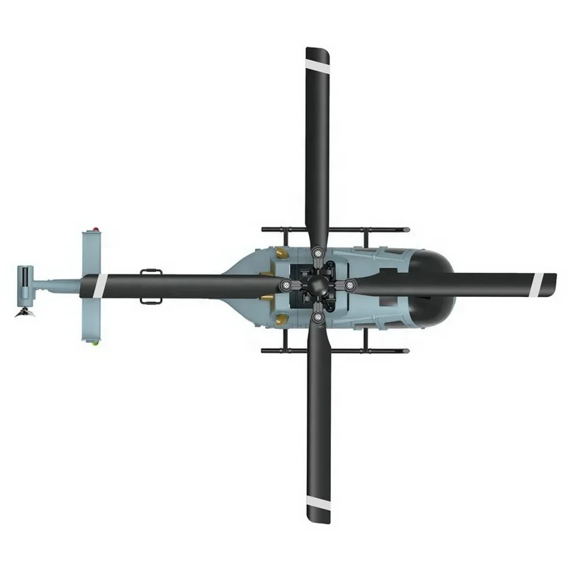 C187 RC elicottero 4CH Single Blade EC-135 1/48 scala 6 assi giroscopio elettrico Flybarless 2.4G telecomando aereo giocattoli per bambini  26