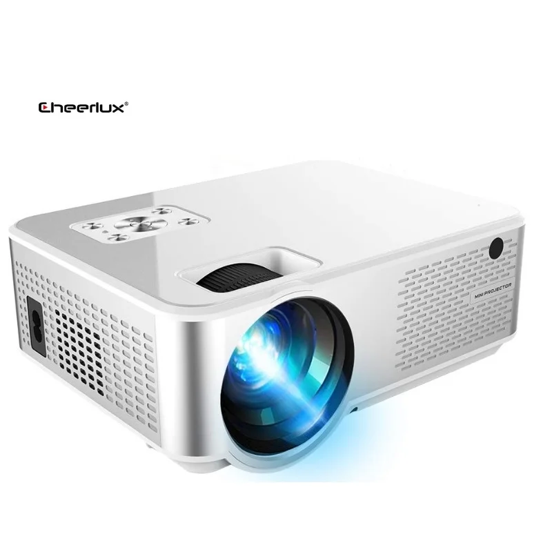 2020 Upgrade CHEERLUX C9 Android 720P HD Projector Home Theater 2800 Lumens 1080P LED LCD Projector Beamer Android Wifi Beamer