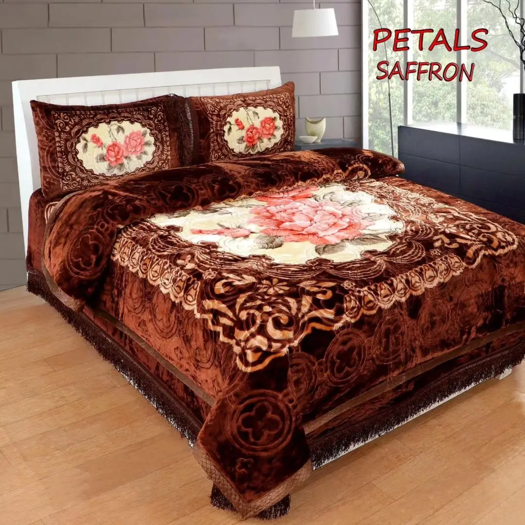 Piece Wedding Set Fluffy Cozy Mink Twin Blanket for Bed Soft Raschel  Piece Wedding Set King Size Bedding Set