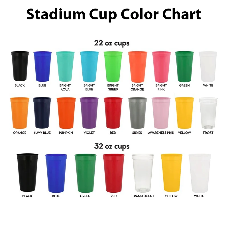 Custom Temperature Change Color Logo Cups 16oz 22oz Plastic Drinking Cups Party Mood Stadium Cup With Logo