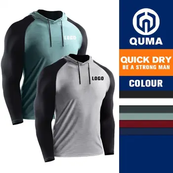 The latest design sportswear men's autumn and winter running training long-sleeved hooded sports sweater