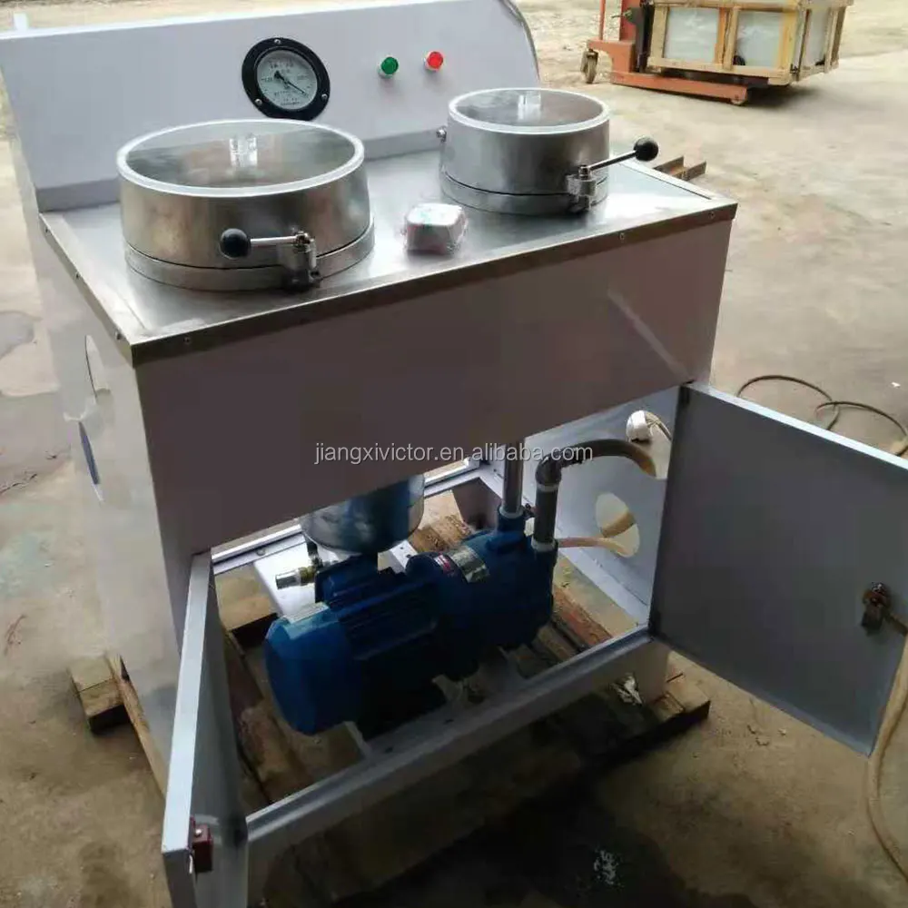 Double Disc Vacuum Filter Laboratory Slurry Vacuum Filter Stainless Steel Table Double Disc Filter Press