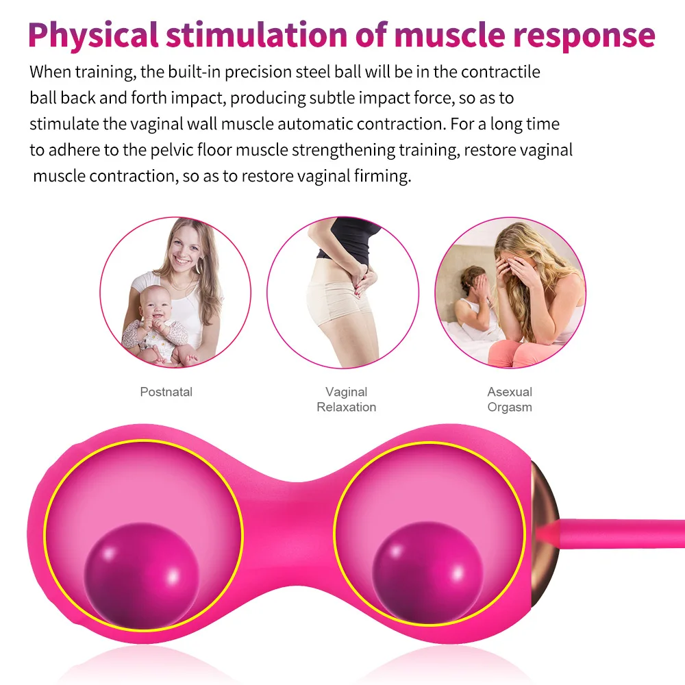 Rechargeable remote control jumping balls erotic supplies female masturbators