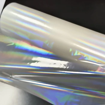 Factory Price Transparent Rainbow Pattern Holographic Lamination Film Hot Plastic Film