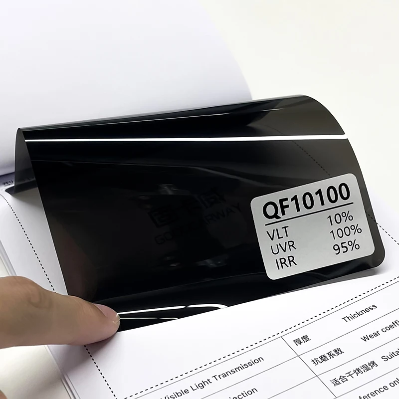 QF-10100 UV Resistant Dimmable Black PDLC Electrochromic Car Window Film with 5 Years Warranty 10% VLT 100% UVR