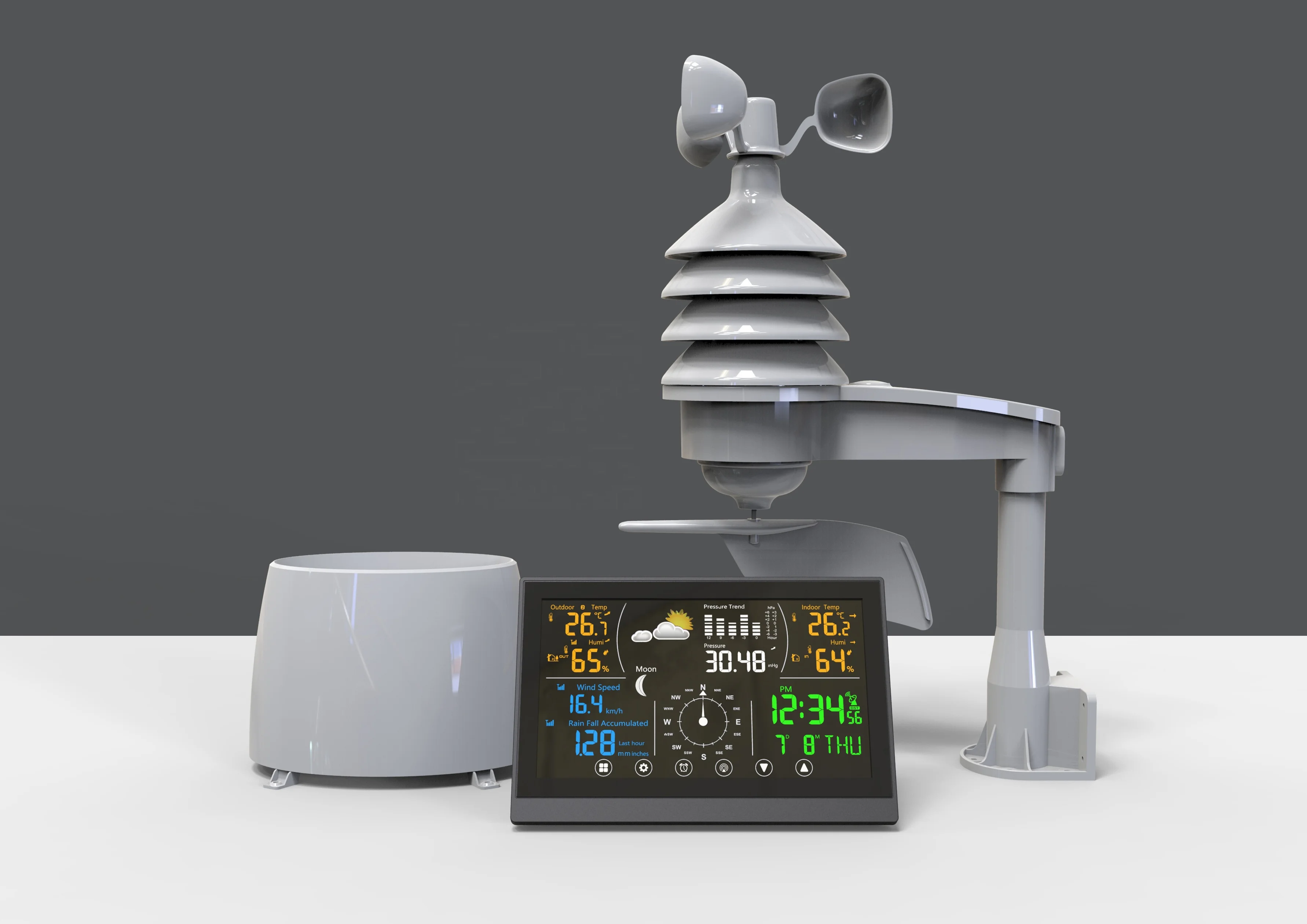 Best Home Weather Station With Color Screen Barometer Hygrometer High