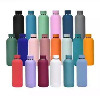 Stainless Steel Water Bottle Bulk 500ml Travel Double Wall Vacuum Flasks Thermal Mug Customized Coffee Mug For Hiking Office