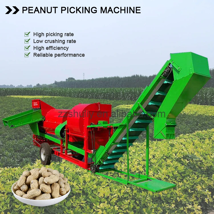 Fully Automatic Groundnut Harvesting Machine Peanut Picker Groundnuts Picker Hervester Machine