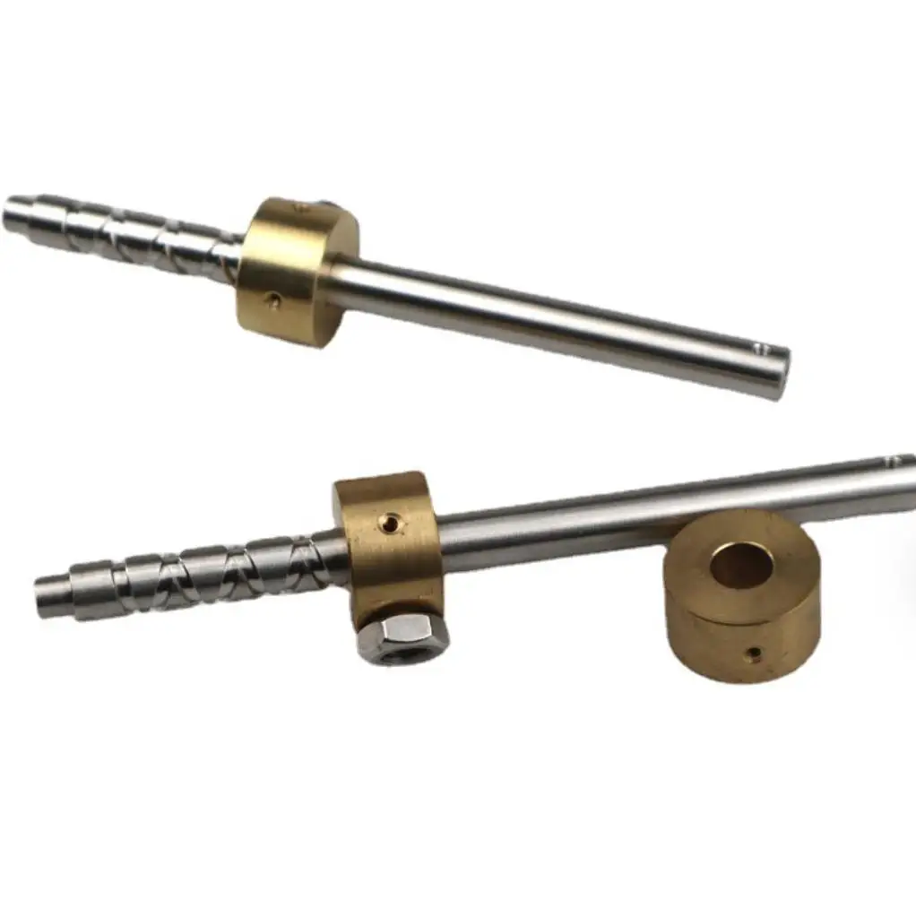 Self Reversing Customized POM Nut 10mm Length 150-600mm Back-and-Forth Shaft Stainless Steel Reciprocating Screw