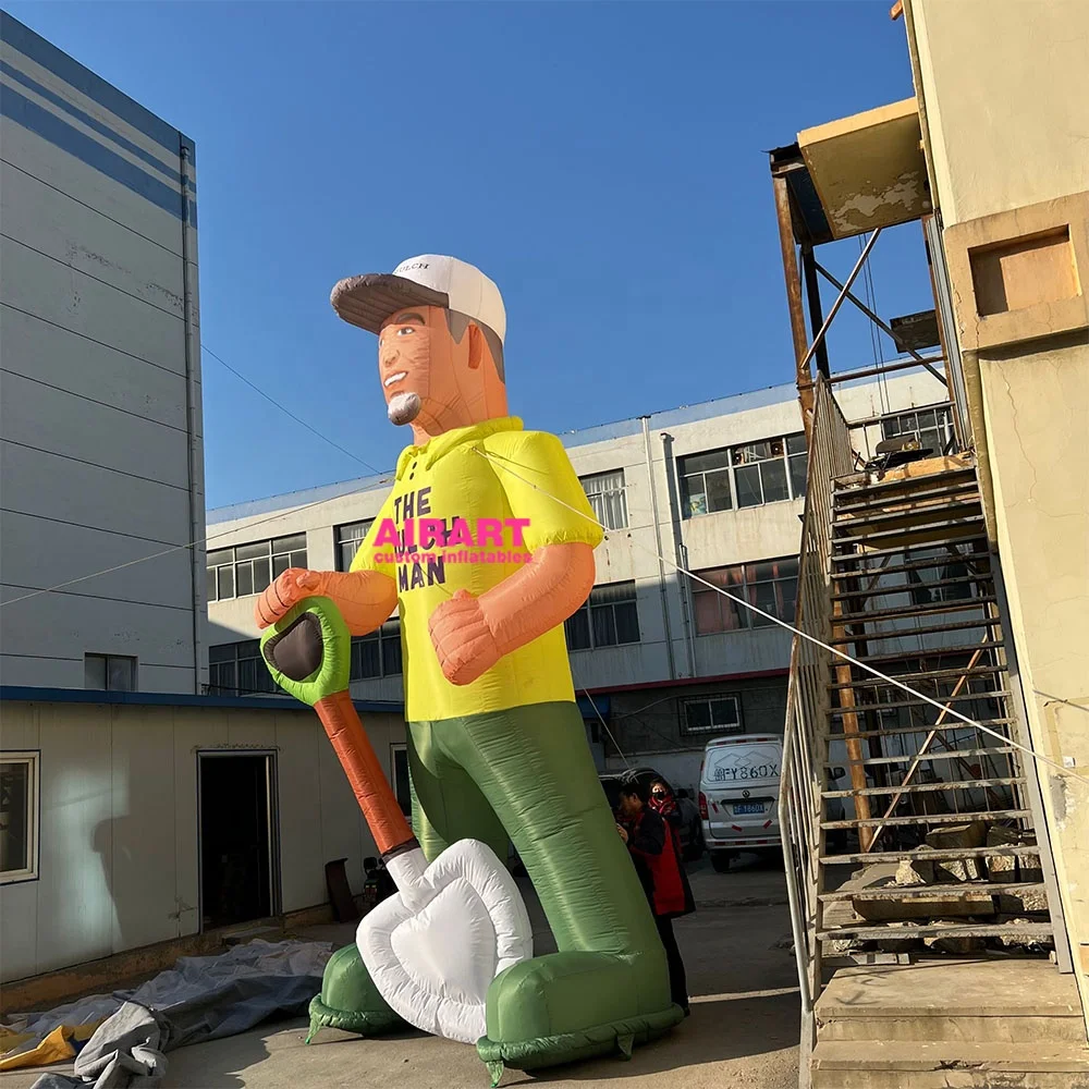 Factory Price Customize Inflatable Model Printing Inflatable Character Hand Shovel