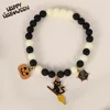 Black Cat Witch Broom Pumpkin Spider Web Collar