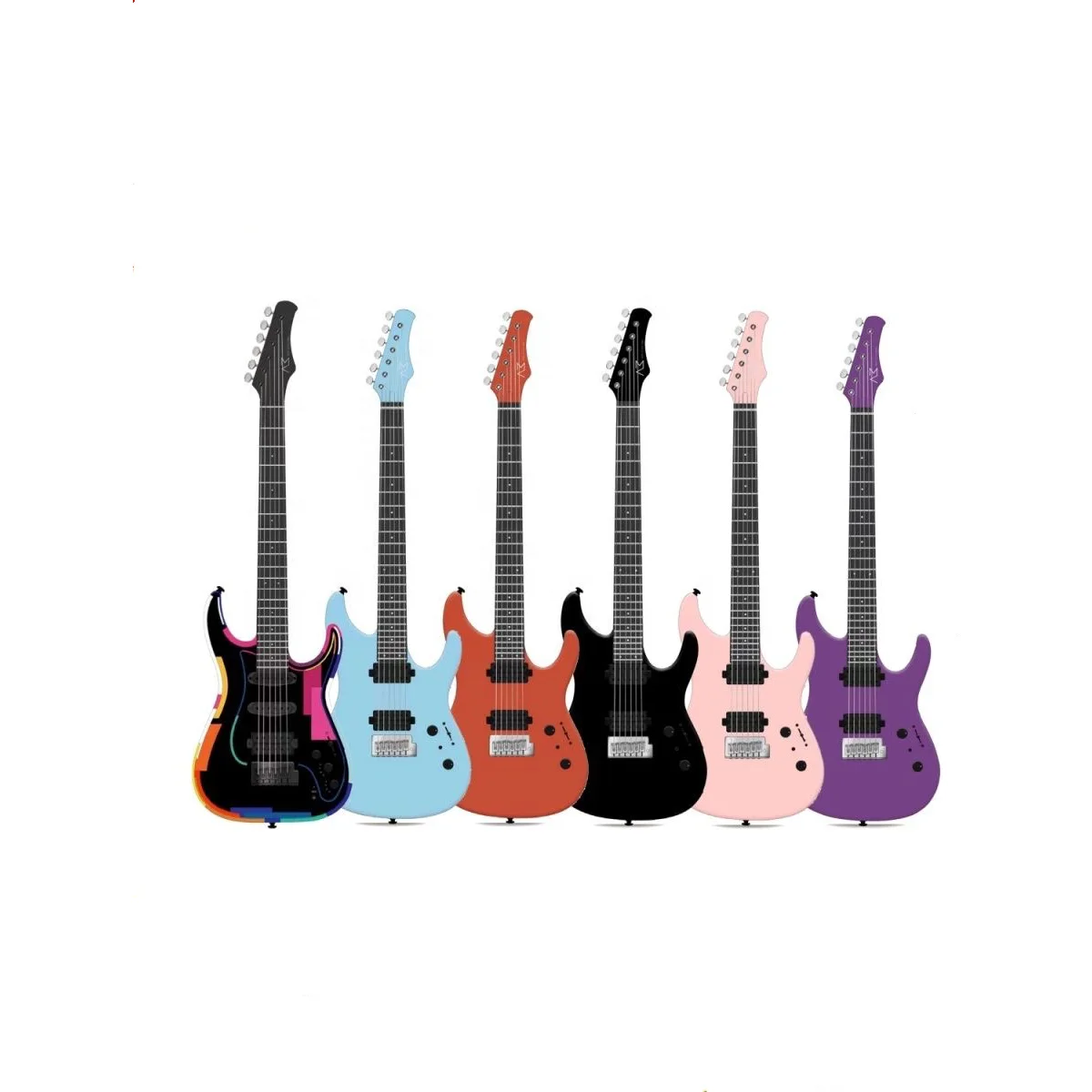 Akamai Crush-1 Electric Guitar for Beginners & Students - 37.5