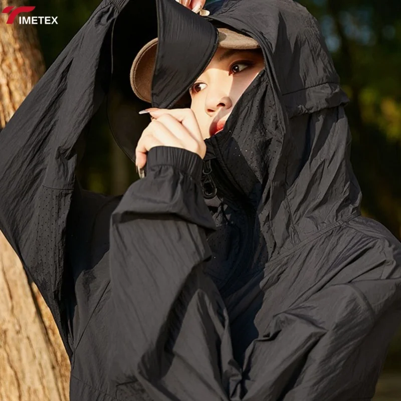 TIMETEX High Quality Men's Summer Light Jacket for Outdoor Sports Sunscreen Clothing with Customized Logo Group Activities