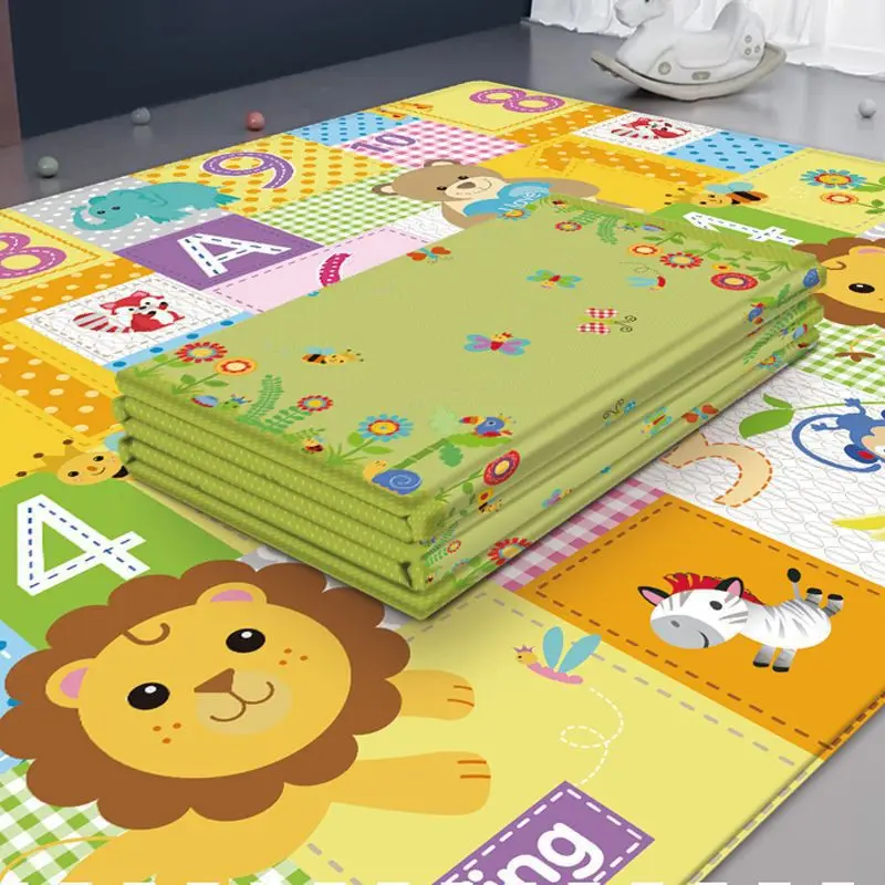 Tapis de jeu XPE pour bébé de haute qualité, tapis rampant pour bébé, mousse épaisse, Extra Large, pliable, imperméable, tapis de jeu de sol