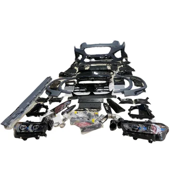 For BMW X6 G06 Upgrade 24 X6M F96 LCI Body Kit M Tech Style Front Rear Bumper Kit With Grille Wheel Eyebrow Spoiler LipTailpipe