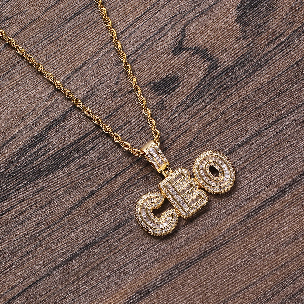 Zircon Hip Hop Necklace Jewelry Gift 