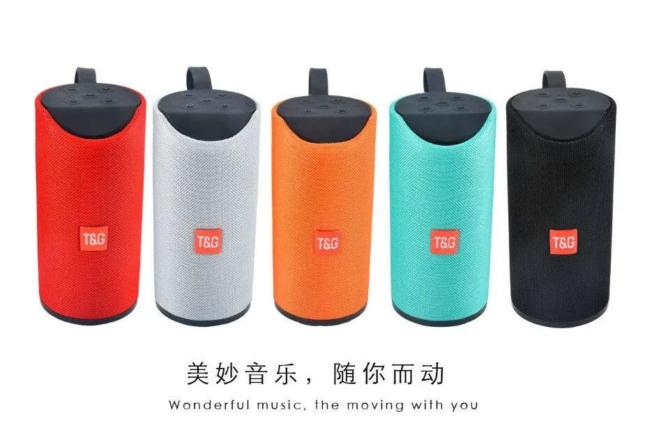 T&G TG113 IPX4 portable bluetooth speaker outdoor waterproof audio wireless TF card TG bass speaker - ANKUX.COM