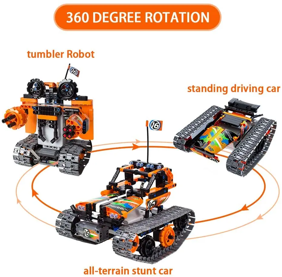 EDUCIRO STEM Project Robot Building Toys (433 Pieces), Christmas Birthday  Gift idea for Kids Boys Girls 8-12-14, Remote Control & APP Programmable