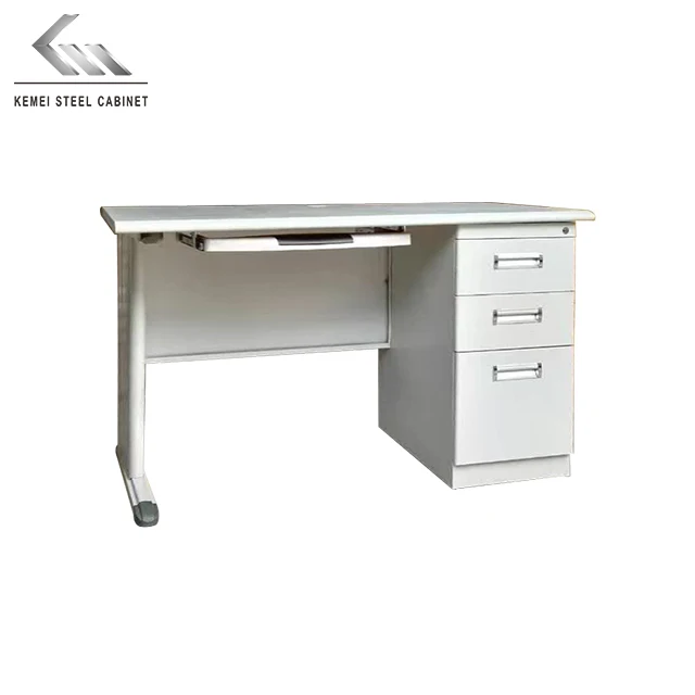 Modern Office Cheap Metal Computer Desk Table with Drawer Office Desk School Table