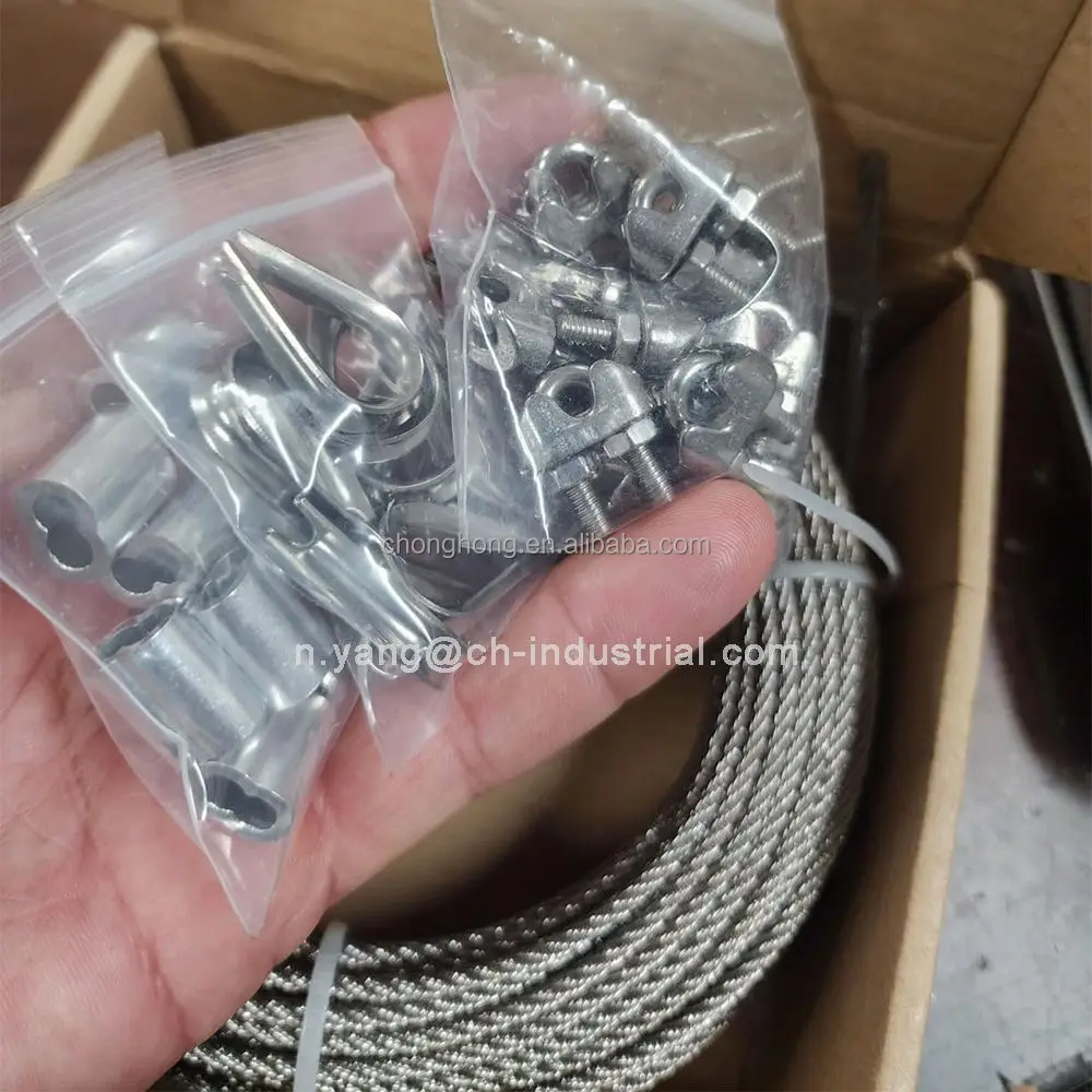 28 stuks roestvrij stalen kabelklemmen M3 set met 14 stuks kabelklemmen 3 mm en 14 stuks draadkabelkousen 3 mm, 304 roestvrij stalen kabelklemmen 28 stuks roestvrij stalen kabelklemmen M3 set met 14 stuks kabelklemmen 3 mm en 14 stuks draadkabelkousen 3 mm, 304 roestvrij stalen kabelklemmen