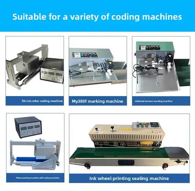 DK Coding Machine Copper Type Blocks DK1100 Perforated 18Pt-t Type Date Code Ink Wheel Packaging Machine Accessories 4
