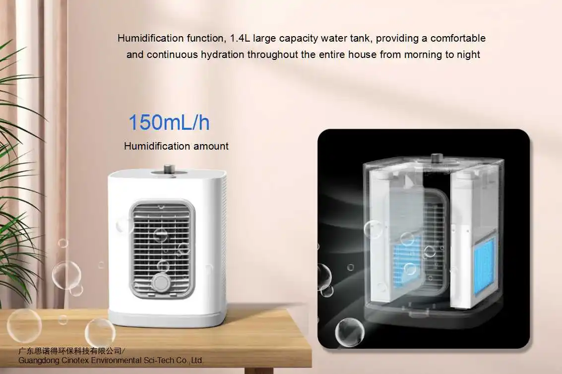 300 M3h Cadr Air Purifier Cooling Air Humidifier With H13 Hepa Uv