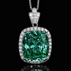 Colgante Parra verde corte Nido de Pájaro con cadena