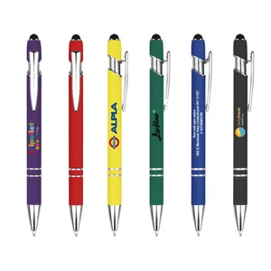 Hot Selling High Quality School Office Ballpoint Pen Multi-Color Aluminum Pen Customizable Logo 1.0mm Writing OEM Available