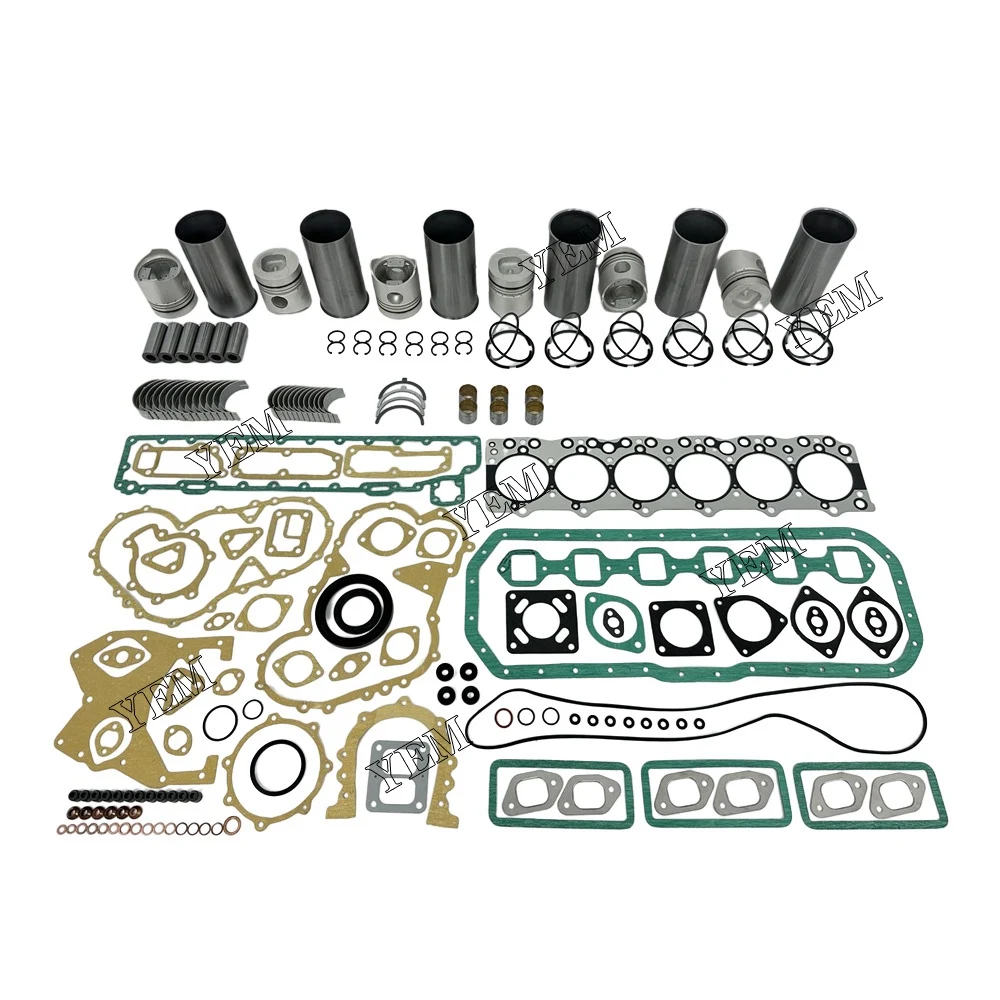 For Isuzu 6BB1 Cylinder Liner Kit With Gasket Set Engine Rebuild Kit 3