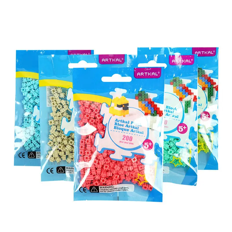 Детский день подарки 3D Мультяшные строительные блоки Лидер продаж Развивающие игрушки DIY взаимосвязанные строительные блоки набор игрушек