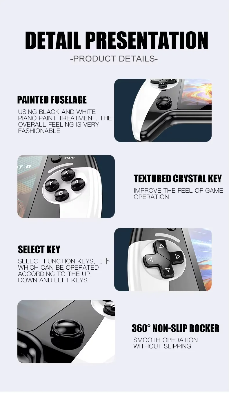 Hot Sale Handheld Game Players Retro 500 in 1 Portable Gaming Console for Psp Ps2 Arcade X9 Game Console