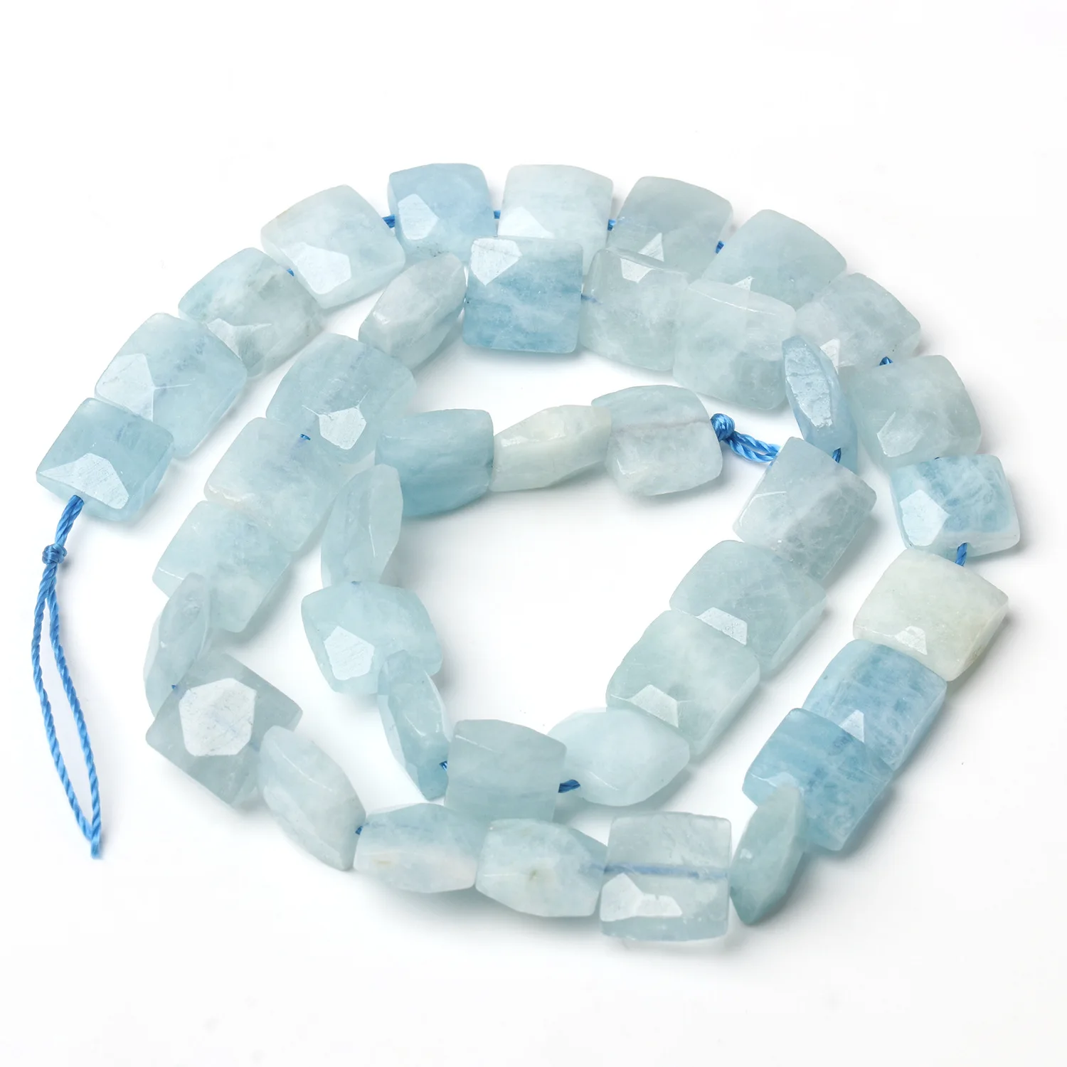15mm Square Twist Gemstone Beads - Assorted Natural Stones For Jewelry Making 4 thumbnail image