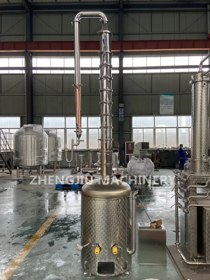 ZJD200l Ethanole Alcohole 96 Small Scale Ethanol Production Plant Ethanole Making Machines Column Distiller