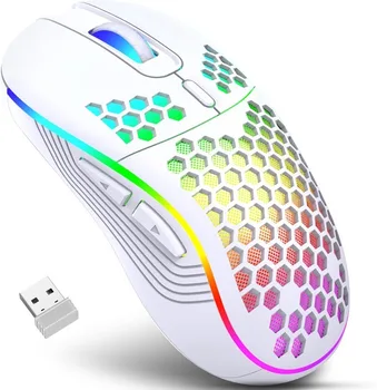 Professional Wireless Gaming Mouse Rechargeable RGB Gamer Mouse with Honeycomb Computer mouse Gaming
