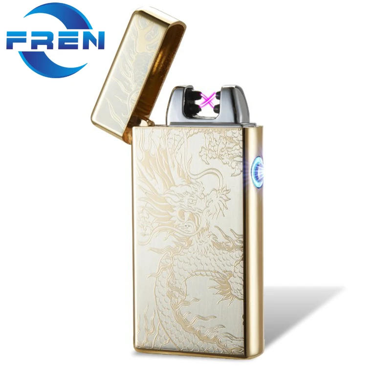 Double Arc Dragon Lighter USB Rechargeable Electric Plasma Flameless Lighter for Stove Camping Firework Wedding Candle Lighter