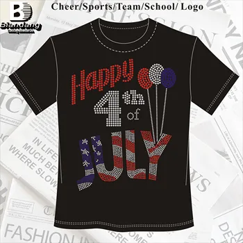 Factory Direct Sales Sparking Iron on Rhinestone Transfers Design Custom Hotfix Template Pattern Rhinestone Transfer for T Shirt