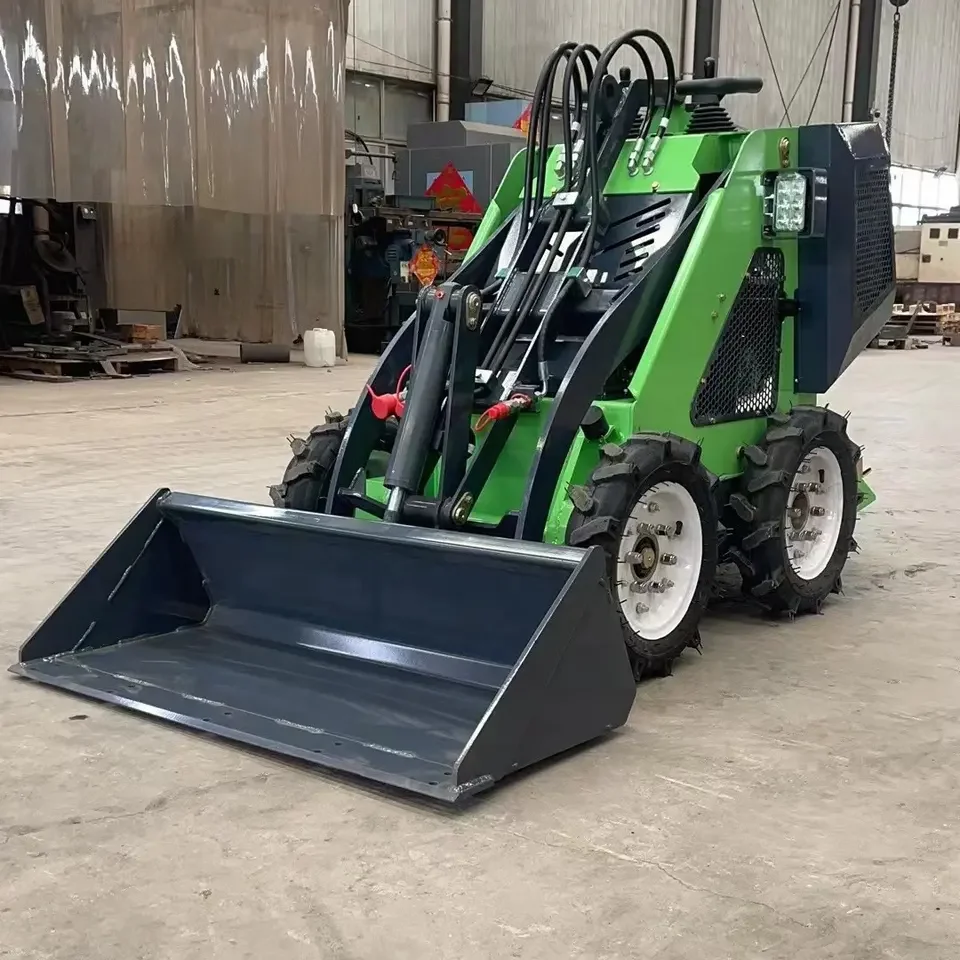 European and American Hot Sale Mini Skid Steer Loader Walking Behind Loader Small Tractor with CE/EPA/Euro V Certificate