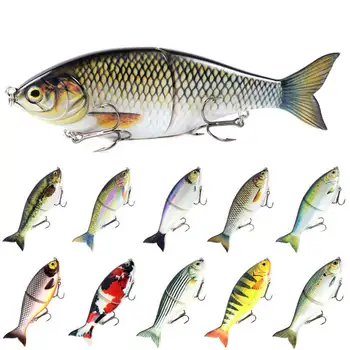 CHEERY PVC 17.8cm 81g Sinking Glide Bait 2-Segment Jointed Fishing Lure Big Game Glider Shad Swimbait Pike Bass Musky Wobbler – Soft Lure – view 3