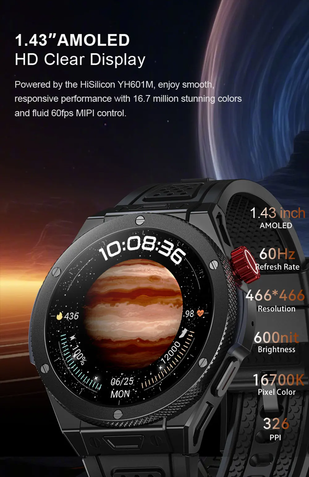 If you are searching for a supplier of a product with perfect quality control and highly competitive prices, which gives you an advantage in expanding your local market, then contact us now! Competitive suppliers of 2026 LQ06 Smart Watch GPS 1.43inch AMOLED Heart Rtae 50M Waterproof Outdoor Sport Relojes Round Smartwatch for Men