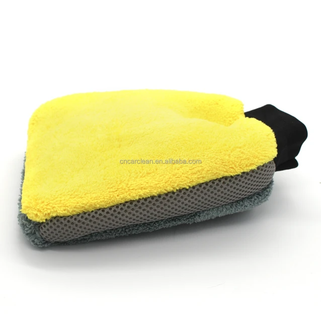 Coral Fleece Waterproof Microfiber Car Wash Mitt Chenille Material for Car Cleaning Gloves