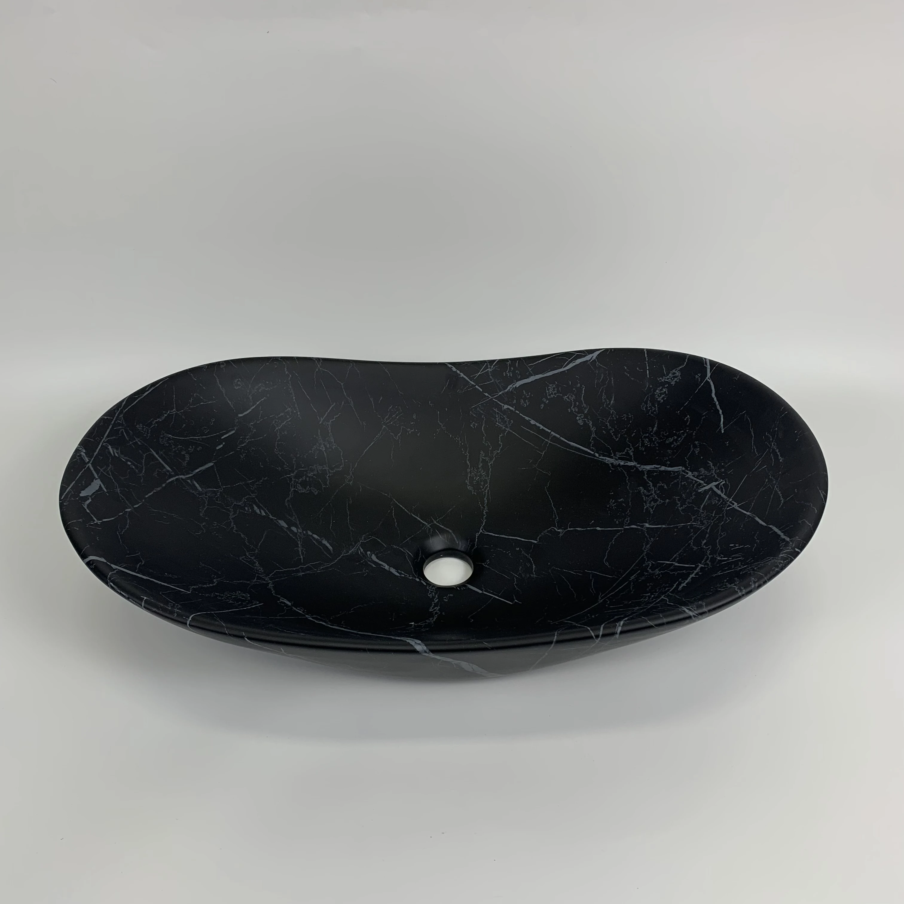 New design ceramic sink basin hotel sanitary ware art basin bathroom marble countertop basin factory