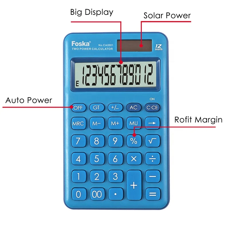 Calculadora Pequeña Solar 8 Dígitos - Mini Calculadora De Bolsillo Para Oficina Y Escuela