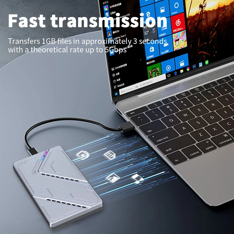 Chinese factory supplier supply  Usb3.0 Sata External Hard Drive Disk Enclosure Tool-free 2.5