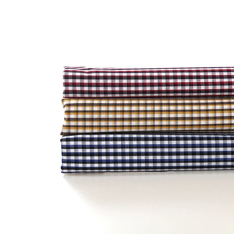 Лидер продаж, 65 полиэстер, 35 хлопчатобумажная пряжа, крашенная Поплиновая ткань для рубашек на заказ
