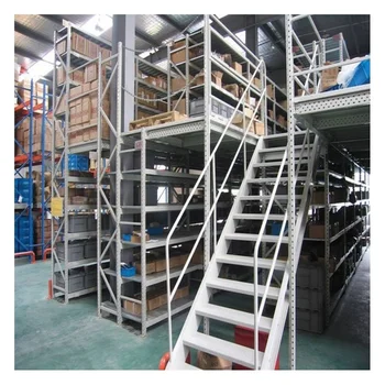 China garage Heavy Duty Multi-Tier stable mezzanine loft floor racking shelving for workshop