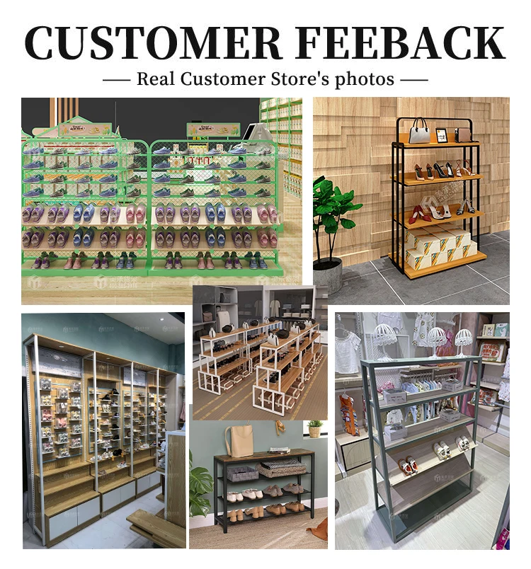 Meicheng Bag Display Furniture Product Display Stands Metallic Shoe