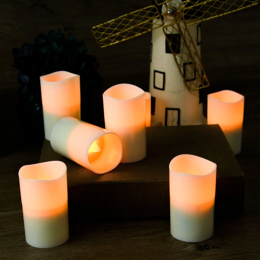 Safe Unlimited Induction Charging LED Flameless Votive Candles